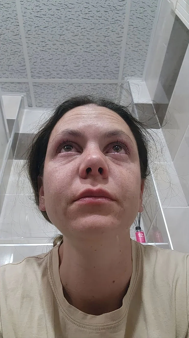 an emotional mum crying over toilet training