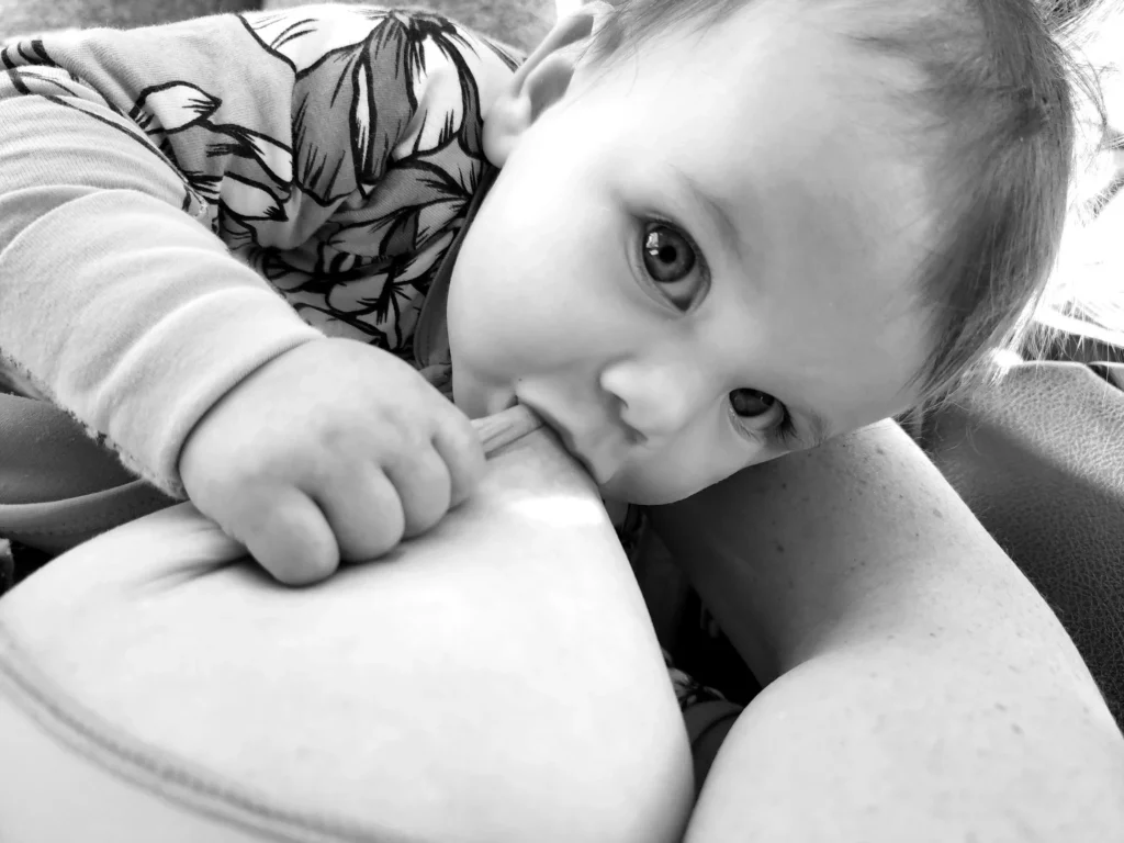 A quiet breastfeeding moment