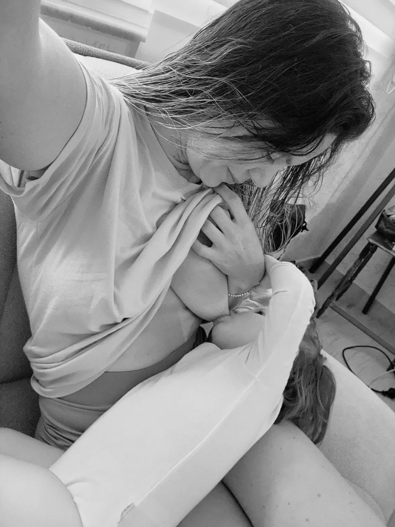 A quiet breastfeeding moment