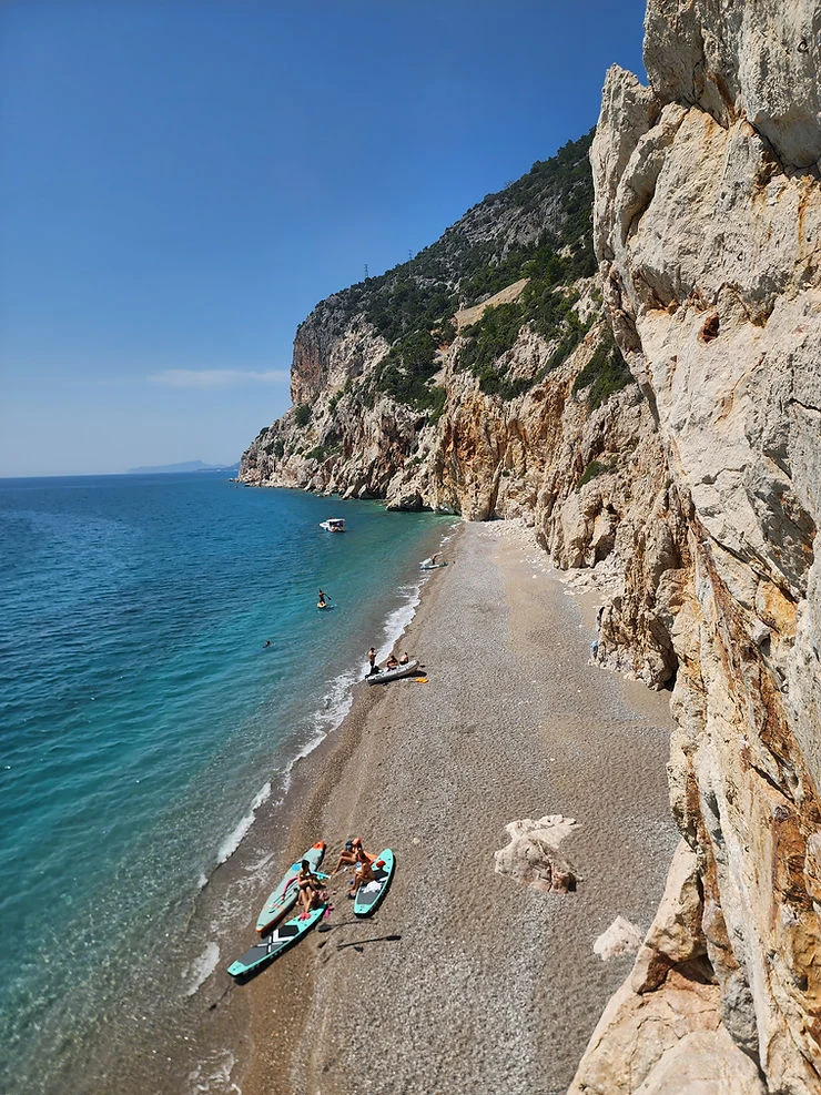 the beautiful turkish coast akyarlar rock climbing